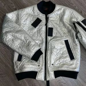 Air Jordan 23 MA-1 Metallic Silver Bomber Jacket